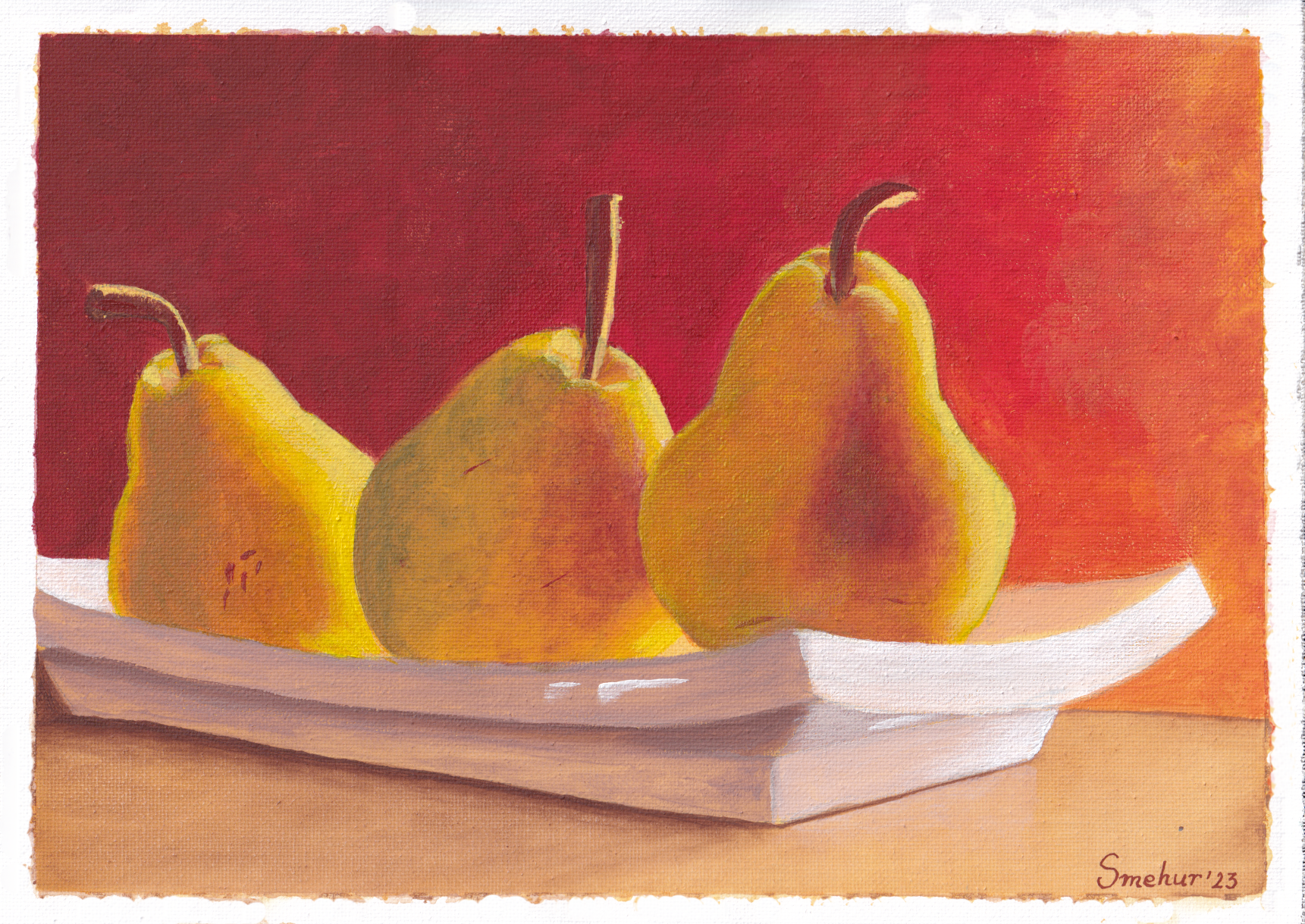 Acrylic pears