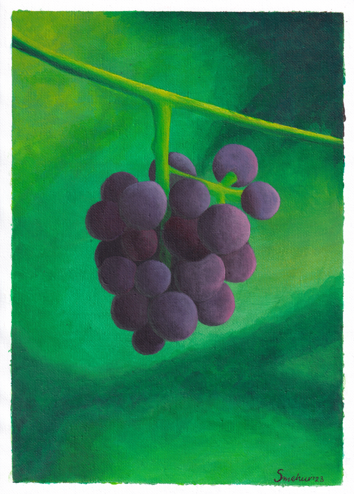Acrylic grapes