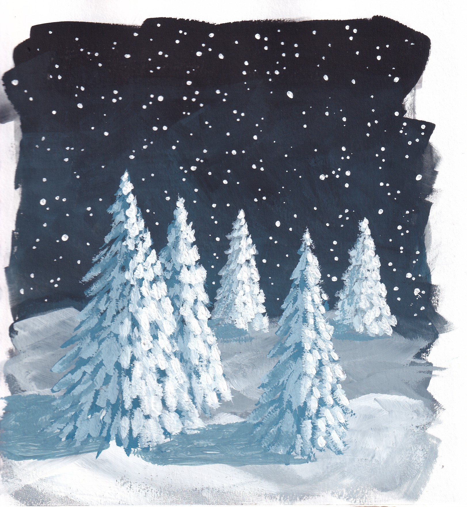 Snowy trees